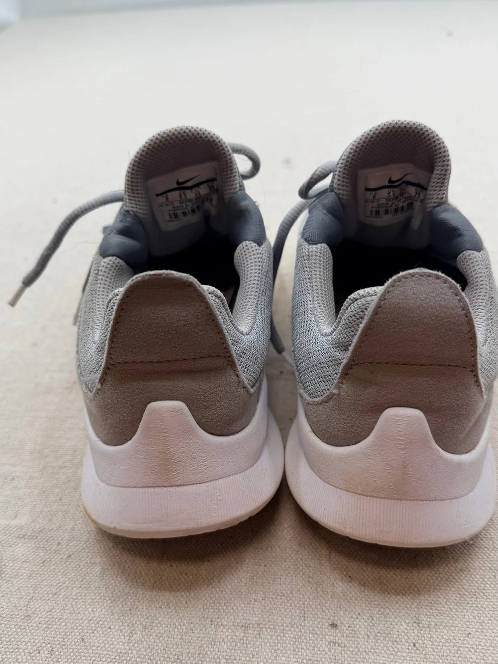 Nike Viale Light Grey Mesh Athletic Sneakers